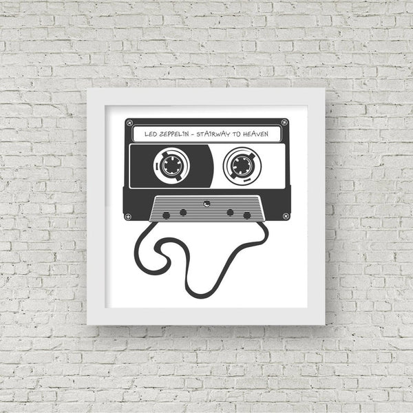 Retro PERSONALISED CASSETTE SONG - Vintage Gift - Christmas Gift - Birthday - Gift for Dad - Gift for Mum - Rock n Roll