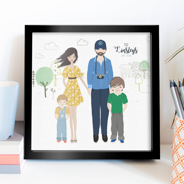 Couple with pet portrait, Custom illustration, personalised portrait, Custom portrait illustration from photo. Couple portrait. DIGITAL FILE